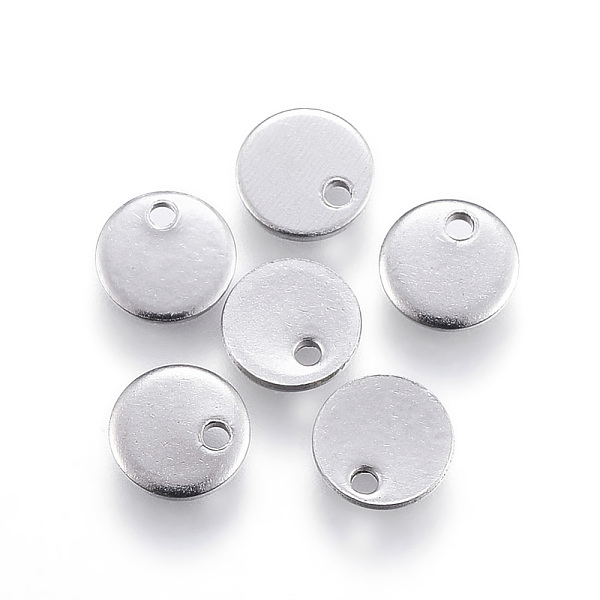 

PandaHall 304 Stainless Steel Stamping Blank Tag Charms, Flat Round, Stainless Steel Color, 4x0.5mm, Hole: 0.7mm 304 Stainless Steel Flat...