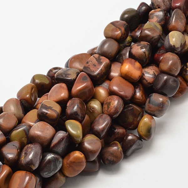 

PandaHall Natural Chinese Writing Stone Nuggets Beads Strands, Tumbled Stone, 9~13x9~13x9~13mm, Hole: 1mm, about 35~40pcs/strand, 15.7 inch...