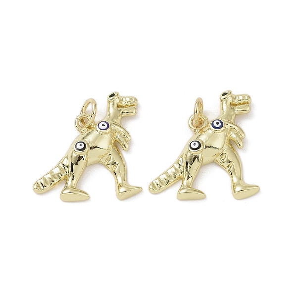

PandaHall Real 18K Gold Plated Brass Micro Pave Cubic Zirconia Pendants, with Enamel and Jump Ring, Dinosaur Charms, Dark Blue, 17.5x23x4mm...