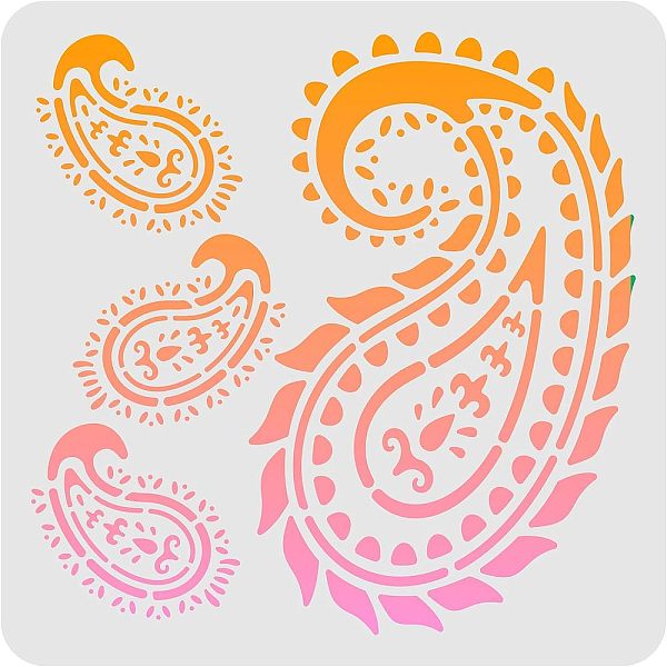 

PandaHall Plastic Reusable Drawing Painting Stencils Templates, for Painting on Scrapbook Paper Wall Fabric Floor Furniture Wood, Square..., White