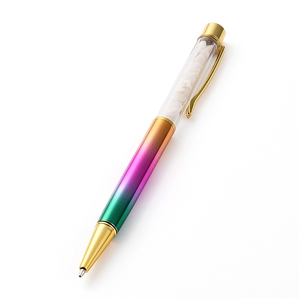 

PandaHall Ballpoint Pens, with Natural Jade Chip Beads, 14.1x1.3x0.95cm Jade