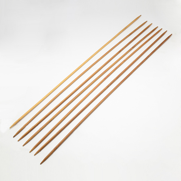 

PandaHall Bamboo Double Pointed Knitting Needles(DPNS), Peru, 400x10mm, 2pcs/bag Bamboo Brown