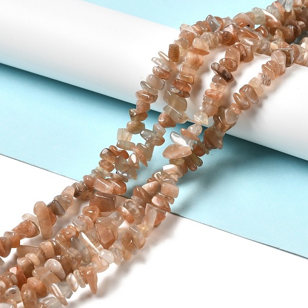 Sunstone Naturelle Perles De Puce Brins