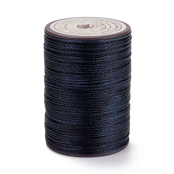

PandaHall Round Waxed Polyester Thread String, Micro Macrame Cord, Twisted Cord, for Leather Sewing Stitching, Midnight Blue, 0.8mm, about...