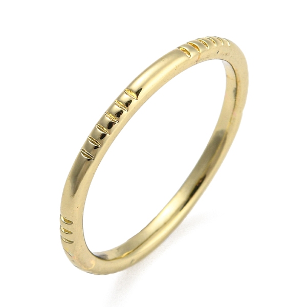 

PandaHall Rack Plating Brass Rings, Long-Lasting Plated, Textured Stackable Thin Ring for Women, Golden, US Size 8 1/4(18.3mm), 1.8mm Brass...