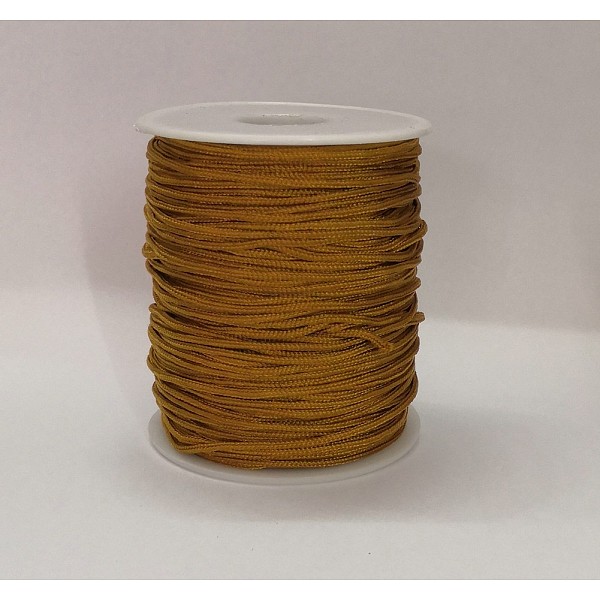 

PandaHall Nylon Thread, Camel, 1.5mm, about 100yards/roll Nylon Brown