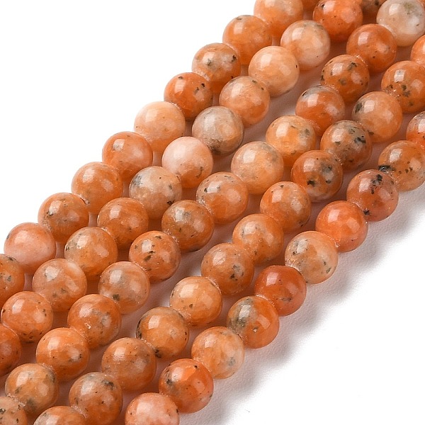

PandaHall Natural Orange Calcite Beads Strands, Round, 6mm, Hole: 1mm, about 67~68pcs/strand, 15.16~15.35 inch(38.5~39cm) Calcite Round