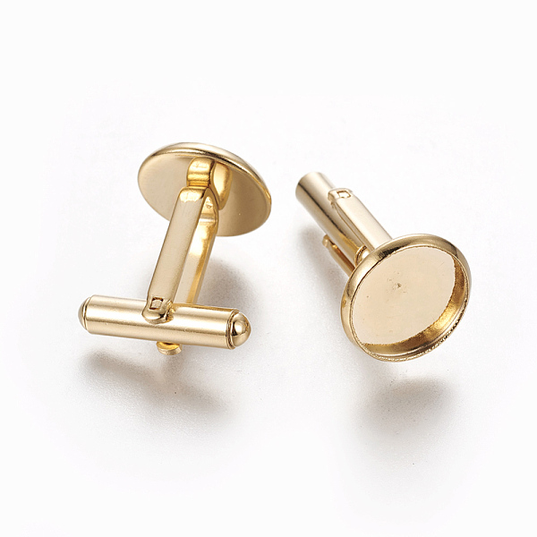 304 Stainless Steel Cufflinks Settings