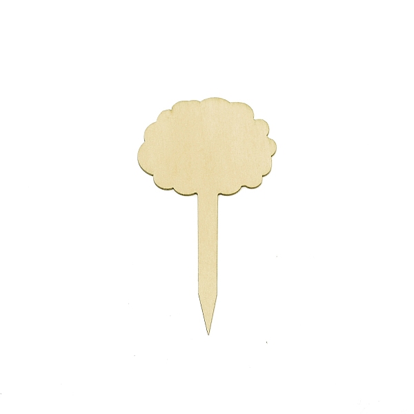 

PandaHall Tree-shaped Wooden Plant Inserting Labels, for Outdoor Flower Garden Sign Tags, Navajo White, 180x60x2mm Wood