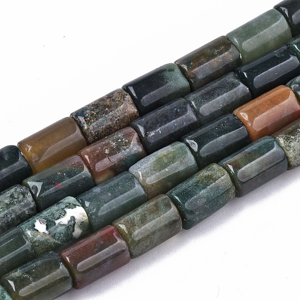 

PandaHall Natural Indian Agate Beads Strands, Column, 11.5~12.5x8.5mm, Hole: 1.2mm, about 33pcs/strand, 15.35 inch(39cm) Indian Agate Column