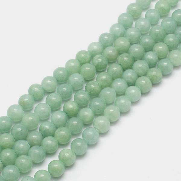 

PandaHall Natural Persian Jade Beads Strands, Dyed, Round, Light Green, 8mm, Hole: 1.2~1.5mm, about 50pcs/strand, 16 inch Persian Jade Round...