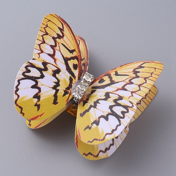 

PandaHall Aluminum Hair Coil Cuffs, Dread Cuff Coil, Butterfly, Light Khaki, 38~40x32~35x13.5mm, Hole: 9mm Aluminum