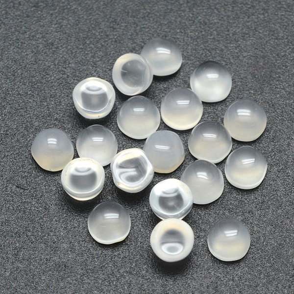

PandaHall Natural Agate Cabochons, Half Round, 4x2~4mm Natural Agate Half Round