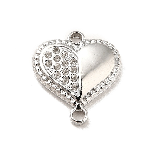 

PandaHall 304 Stainless Steel Connector Rhinestone Settings, Heart, Stainless Steel Color, Fit for 1mm Rhinestone, 14.5x13x3mm, Hole: 1.2mm...