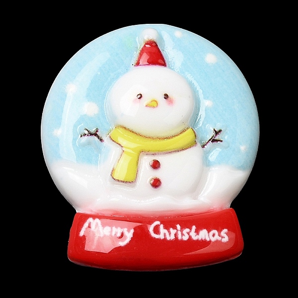 

PandaHall Christmas Opaque Resin Cabochons, for Jewelry Making, Snowman, 24x20.5x8mm Resin Snowman