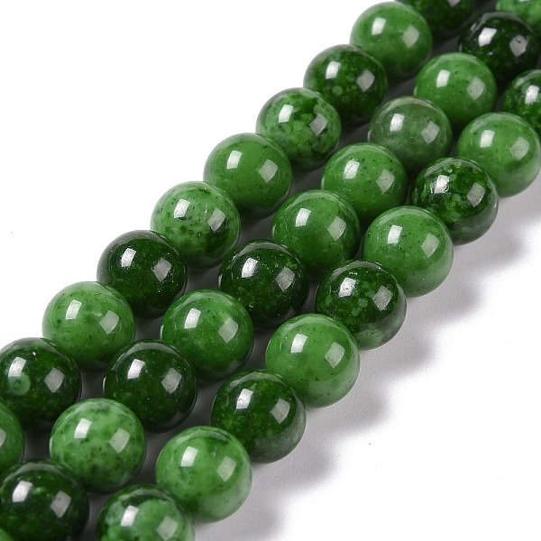 

PandaHall Synthetic Green Strawberry Quartz (Glass) Beads Strands, Round, 10mm, Hole: 1mm, about 40pcs/strand, 15.75 inch(40cm) Strawberry...