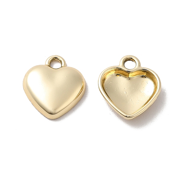 

PandaHall Alloy Pendants with Nickel, Heart Charms, Light Gold, 13x11.5x3mm, Hole: 2mm Alloy Heart