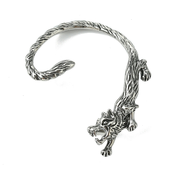 

PandaHall 316 Surgical Stainless Steel Cuff Earrings, Left, Wolf, 51.5x45mm 316 Surgical Stainless Steel Wolf