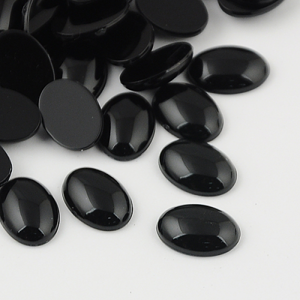

PandaHall Scrapbook Embellishments Garment Accessories Taiwan Acrylic Rhinestone Cabochons, Flat Back, Oval, Black, 18x13x5mm Acrylic...