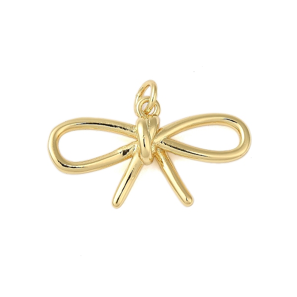 

PandaHall Rack Plating Brass Pendants, Cadmium Free & Lead Free, Long-Lasting Plated, Bowknot, Real 18K Gold Plated, 14.5x25.5x5.5mm, Hole...
