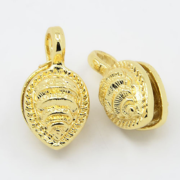 PandaHall Real 18K Gold Plated Brass Buddhist Pendants, Buddha Jewelry Findings Counter, teardrop, 21x11x11mm, Hole: 3x4mm Brass