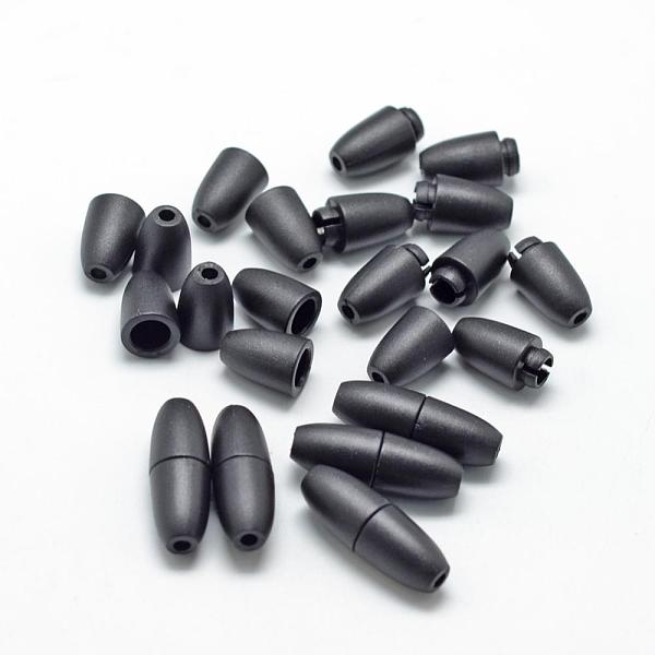 

PandaHall Plastic Breakaway Clasps, For Rubber Silicone Teething Necklaces, Black, 24x9mm, Hole: 2.5mm Plastic Black
