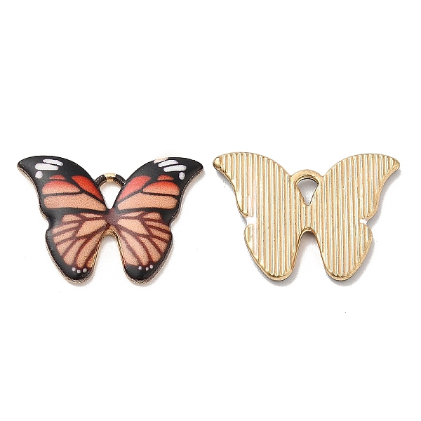 

PandaHall Alloy Enamel Pendants, Long-Lasting Plated, Cadmium Free & Nickel Free & Lead Free, Golden, Butterfly Charm, PeachPuff..., Brown