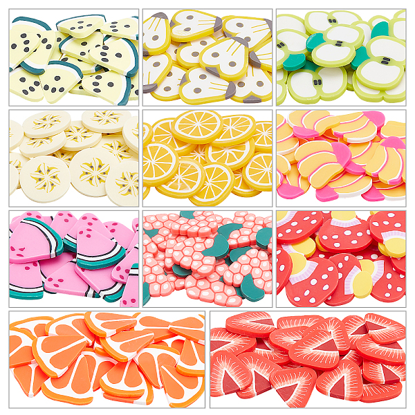 

PandaHall ARRICRAFT 220Pcs 11 Styles Handmade Polymer Clay Cabochons, Mixed Shapes, Mixed Color, 20pcs/style Polymer Clay Mixed Shapes..., Multicolor