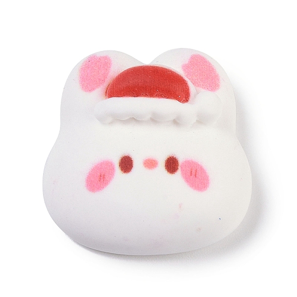 

PandaHall Resin Cabochons, Christmas Theme, Rabbit, 20.5x20.5x8mm Resin Rabbit