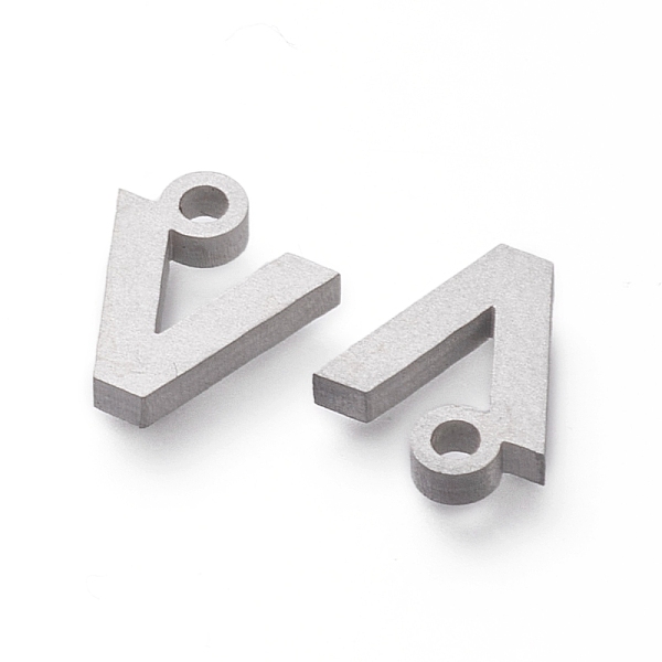 

PandaHall 304 Stainless Steel Pendants, Matte Style, Greek Alphabet, Stainless Steel Color, Letter.N, 9.5x8x1.5mm, Hole: 1.5mm 304 Stainless...