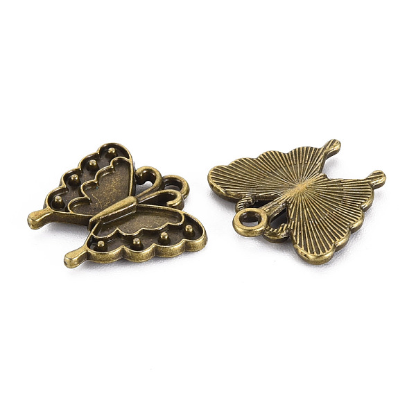 

PandaHall Tibetan Style Alloy Pendant Enamel Settings, Cadmium Free & Lead Free, Butterfly, Antique Bronze, 17x18x2mm, Hole: 1.5mm Alloy...