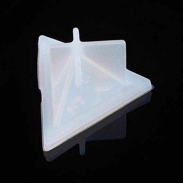 

PandaHall Silicone Dice Molds, Resin Casting Molds, For UV Resin, Epoxy Resin Jewelry Making, Triangle Dice, White, 34x38x29mm, Lid...