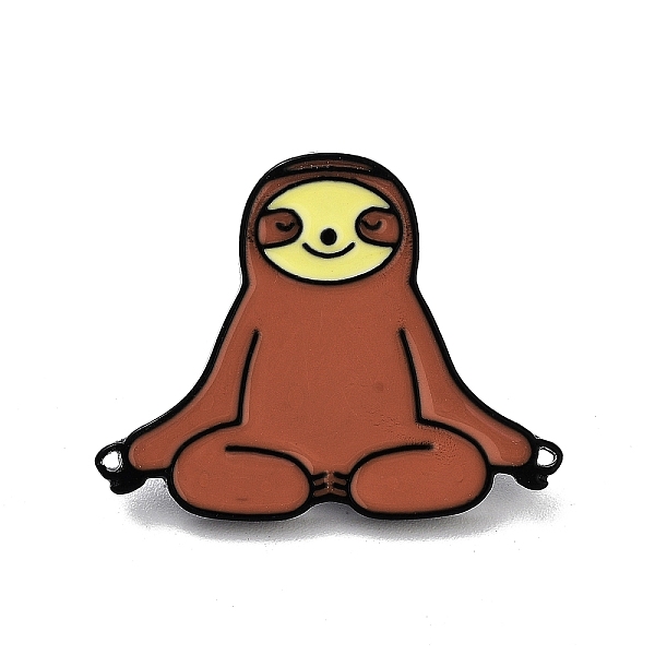 

PandaHall Alloy Enamel Brooches, Black Enamel Pin, Sloth, 24x30x2mm Alloy+Enamel Sloth
