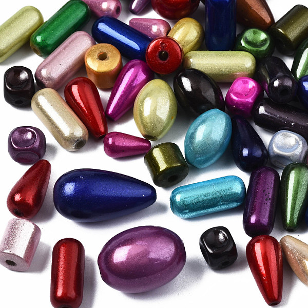 

PandaHall Acrylic Opaque Beads, Mixed Shape, Mixed Color, 5~20x6~12x6~12mm, Hole: 1~2mm Acrylic Mixed Shapes Multicolor
