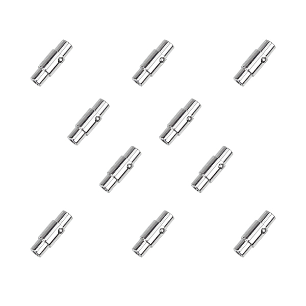 

PandaHall UNICRAFTALE 5PCS Stainless Steel Magnetic Screw Clasps Column Magnetic Closure Magnet Buckle Tube Leather Cord End Caps with...