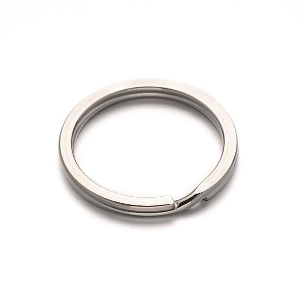 

PandaHall 304 Stainless Steel Split Key Rings, Keychain Clasp Findings, Stainless Steel Color, 30x3mm 304 Stainless Steel Ring