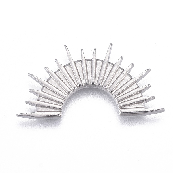 

PandaHall 304 Stainless Steel Cabochons, Half Rings Shape, Stainless Steel Color, 11x21x1.5mm 304 Stainless Steel Others
