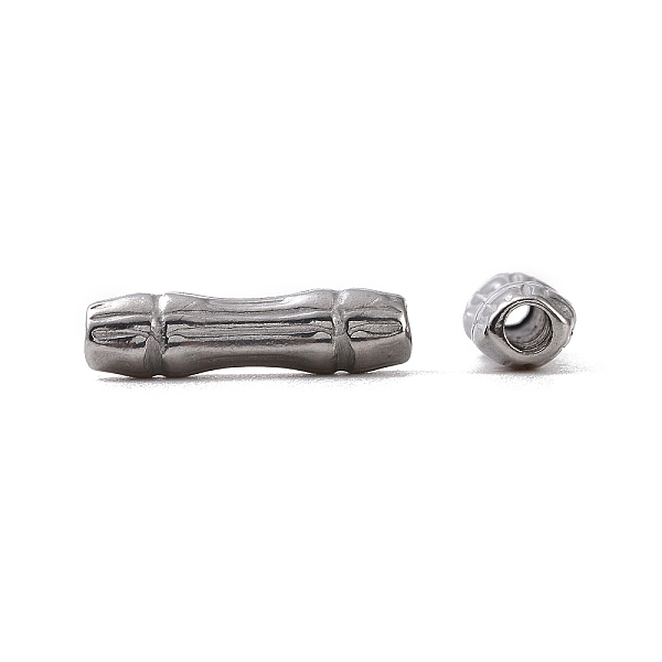 

PandaHall 304 Stainless Steel Beads, Bamboo Stick, Stainless Steel Color, 13.5x3.5mm, Hole: 1.8mm 304 Stainless Steel Bamboo