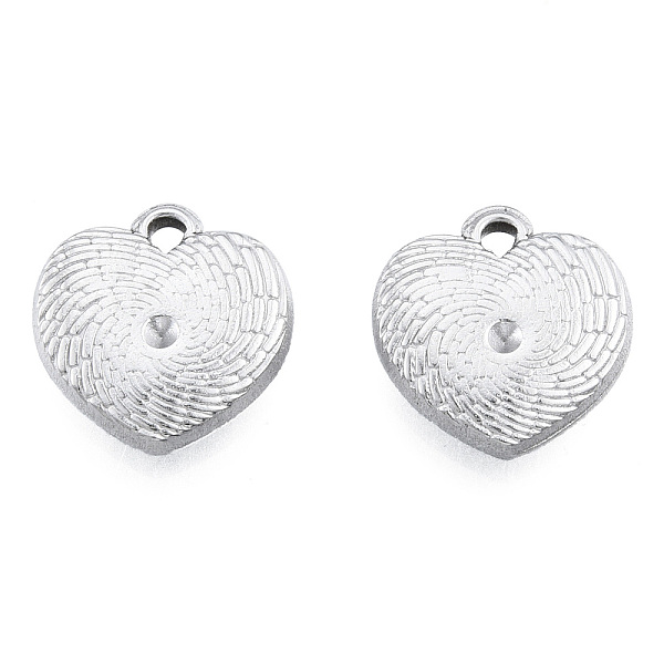 

PandaHall 201 Stainless Steel Pendant Rhinestone Settings, Heart, Stainless Steel Color, Fit For 1.8mm Rhinestone, 16x15.5x3.5mm, Hole...