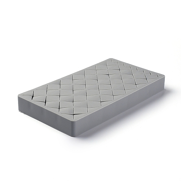 

PandaHall Makeup Silicone Storage Box, for Lip Stick Nail Polish, Brushes Eyebrow Pencil and Mascara etc, Rectangle, Gray, 217x118x24mm...