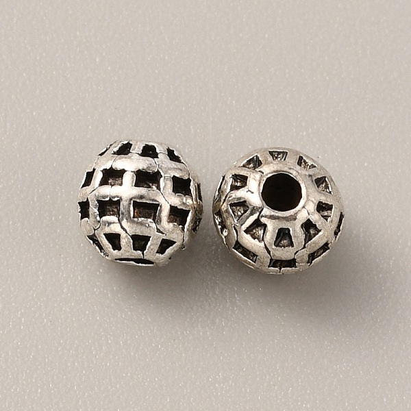 

PandaHall Tibetan Style Alloy Bead, Rondelle, Antique Silver, 6x6mm, Hole: 1.6mm, 100pcs/bag Alloy Rondelle
