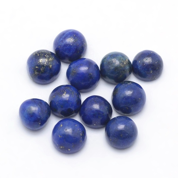 

PandaHall Natural Lapis Lazuli Cabochons, Half Round, Dyed, 4x2~4mm Lapis Lazuli Half Round