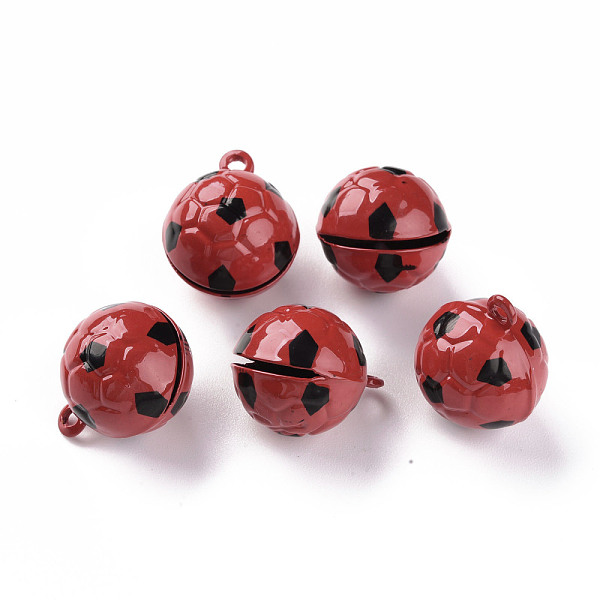 Baking Painted Brass Bell Pendants