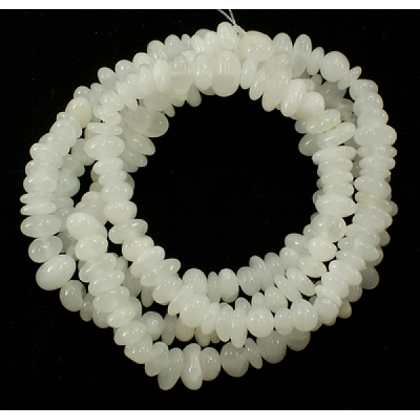 

PandaHall Natural Yellow Jade Beads, White, about 7~10mm wide, 8~12mm long, hole: 1mm, about 160pcs/strand, 34 inch Yellow Jade Others White