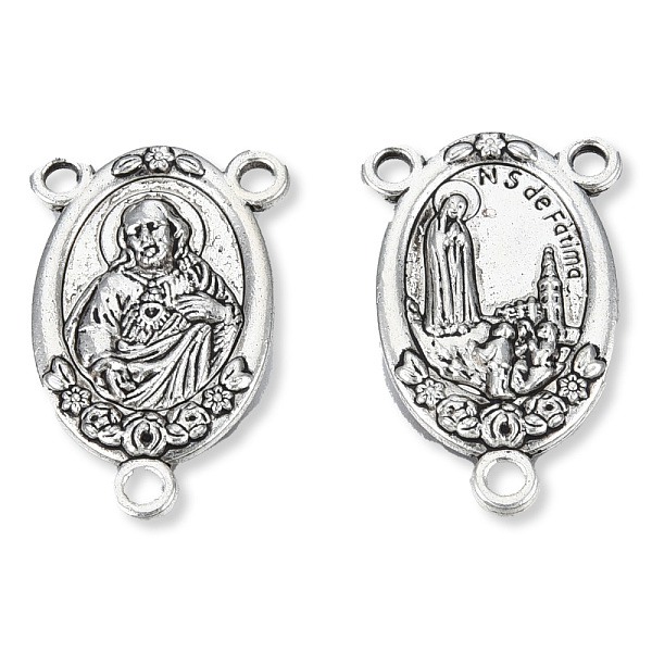 

PandaHall Tibetan Style Alloy Chandelier Components Links, 3 Loop Connectors, for Rosary Bead Necklace Making, Cadmium Free & Lead Free...