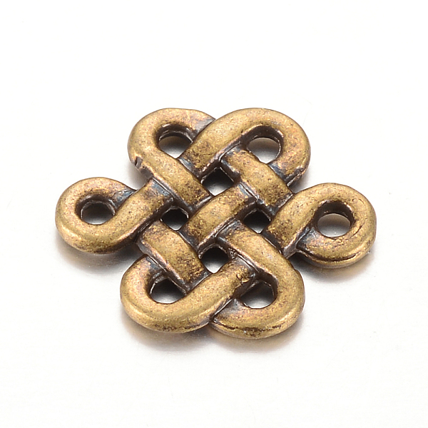 

PandaHall Tibetan Style Alloy Chandelier Components Links, Chinese Knot, Cadmium Free & Nickel Free & Lead Free, Antique Bronze, 17x14x2mm...