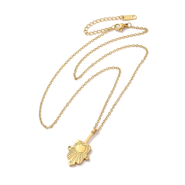 

PandaHall 304 Stainless Steel Pandant Necklace for Men Women, Golden, Sun, 20.20 inch(51.3cm) 304 Stainless Steel Sun