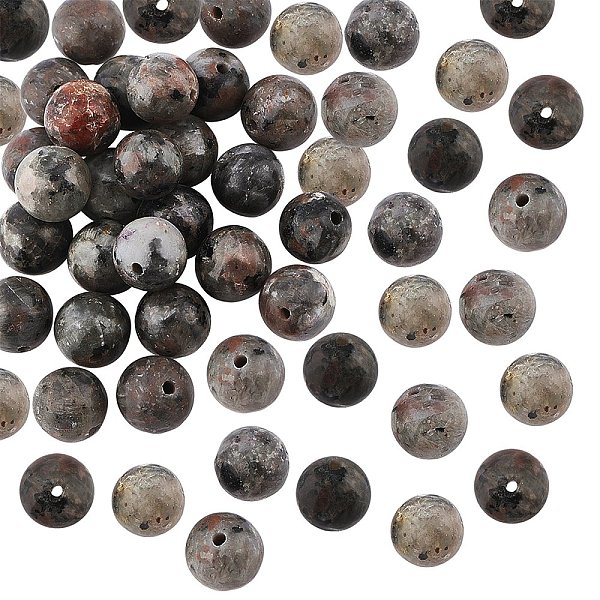 

PandaHall 30Pcs Natural Fluorescent Syenite Rock(Glow under UV Light) Beads, Round, 8mm, Hole: 1.2mm Syenite Round