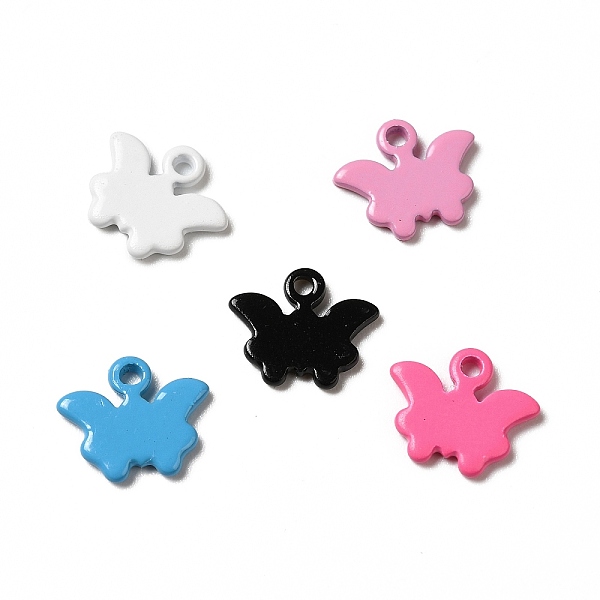 

PandaHall Spray Painted 201 Stainless Steel Charms, Butterfly Charm, Mixed Color, 8x9x1mm, Hole: 1mm 201 Stainless Steel Butterfly..., Multicolor