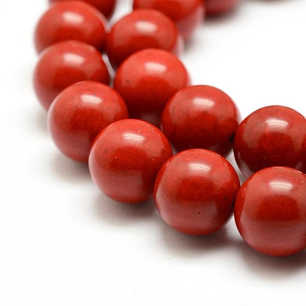 

PandaHall Synthetic Coral Beads Strands, Dyed, Round, Red, 12mm, Hole: 1mm, about 33pcs/strand, 15.7 inch(40cm) Synthetic Coral Round Red